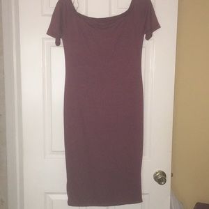 Burgundy dress!